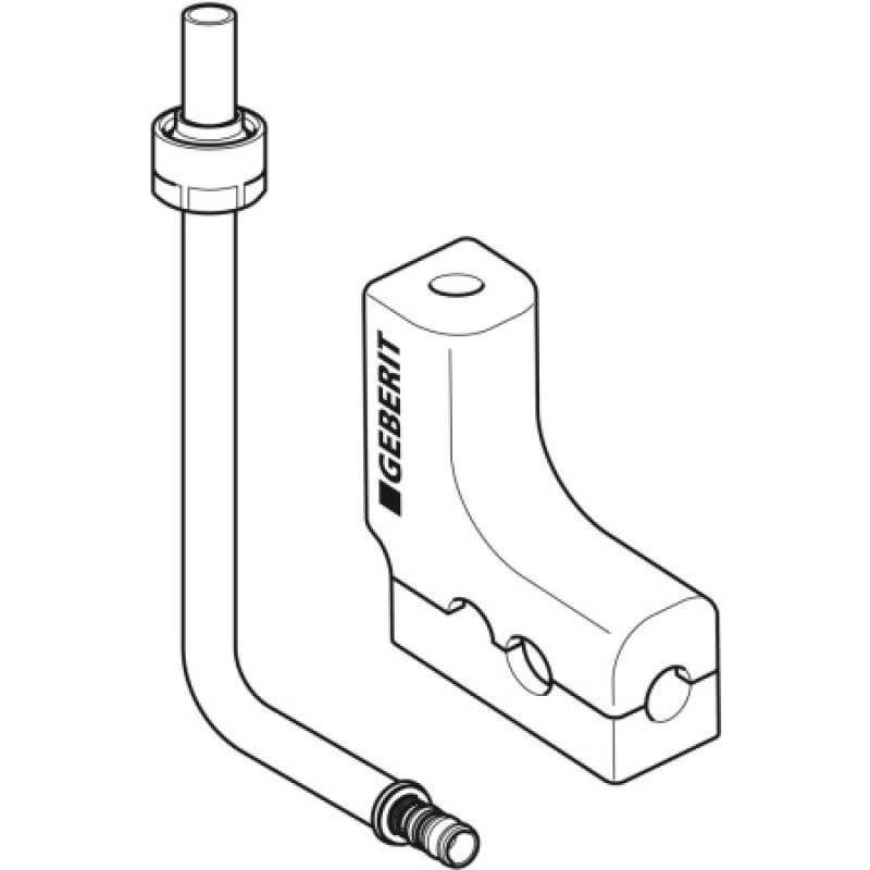 Коліно настінне Geberit Mepla 16-3/8 L=3.6см 611.273.00.5