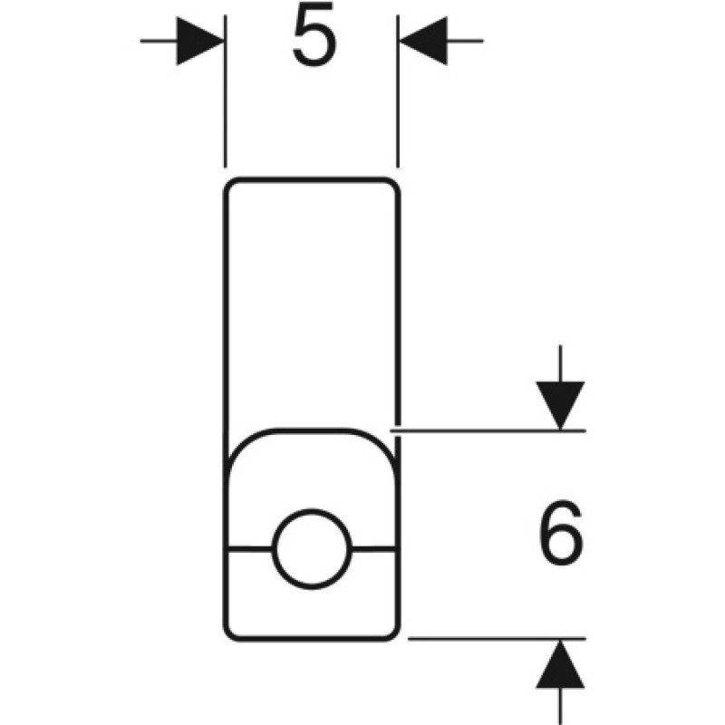 Коліно настінне Geberit Mepla 16-3/8 L=3.6см 611.273.00.5