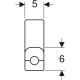 Коліно настінне Geberit Mepla 16-3/8 L=3.6см 611.273.00.5