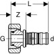 Коліно настінне Geberit Mepla 20-3/8 L=5.2см 612.274.00.5