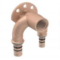 Колено настенное проходное Geberit Mepla 26-1/2-26 L=7.2см 603.273.00.5
