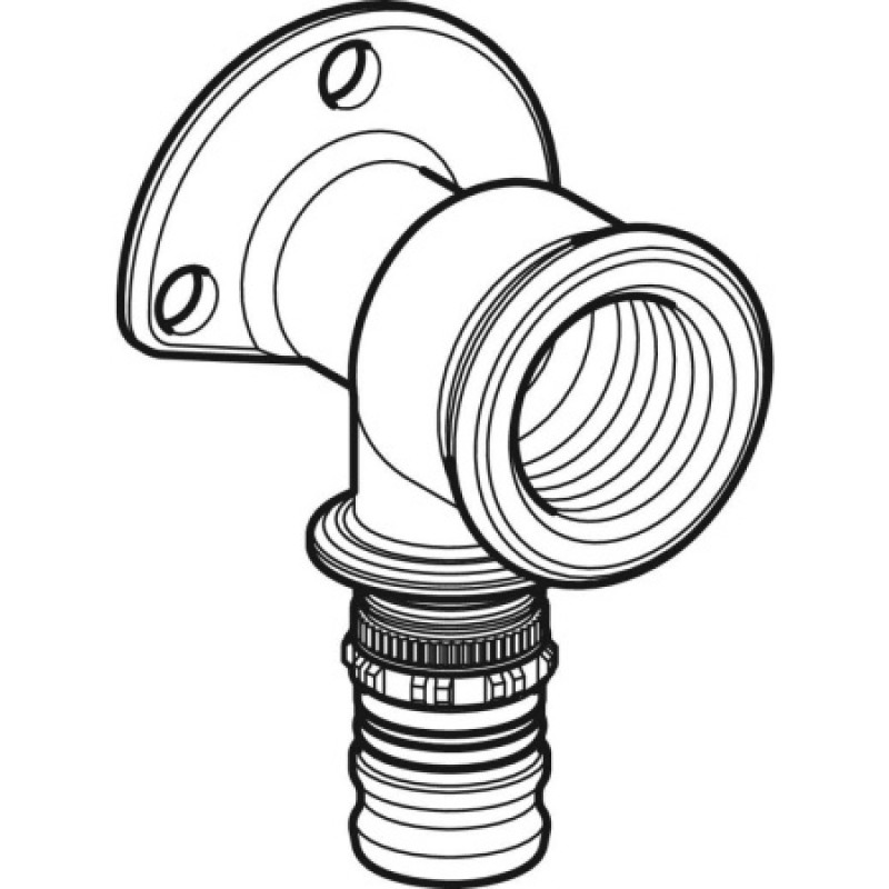 Коліно настінне прохідне Geberit Mepla 20-1/2 L=3.6см 612.306.00.5