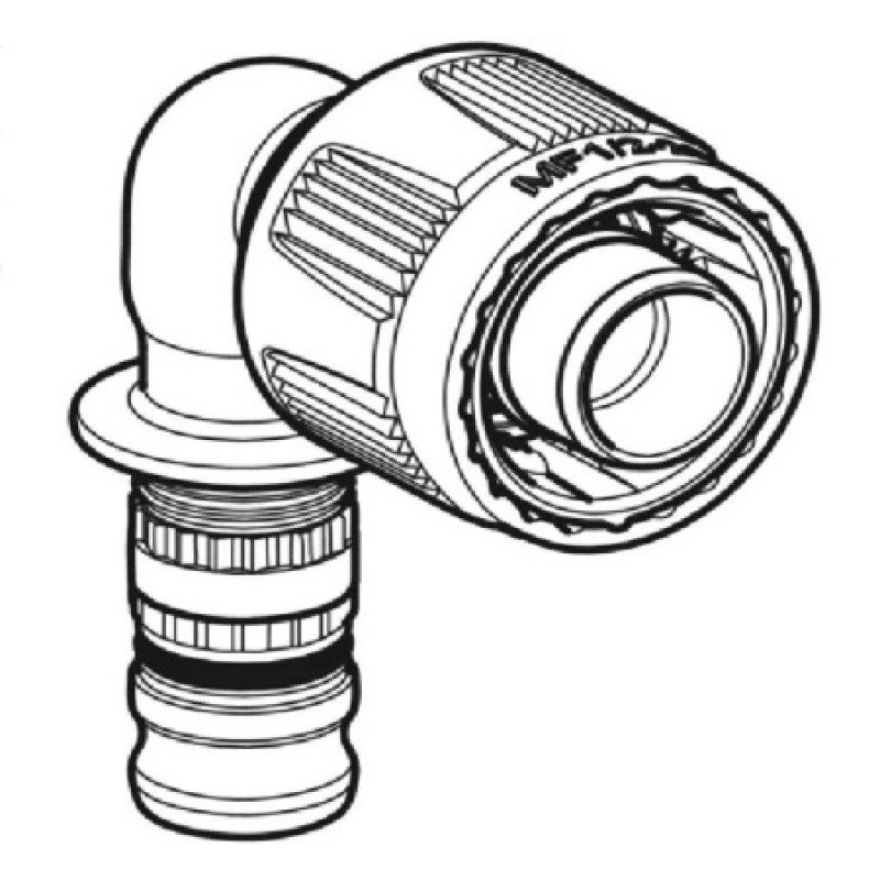 Коліно перехідне Geberit Mepla з MasterFix PVDF 16-1/2 621.452.00.5