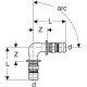 Муфта перехідна Geberit Mepla PVDF 40-26 625.652.00.5