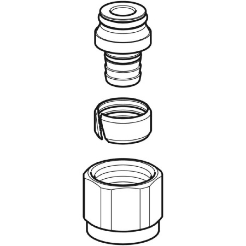 Муфта перехідна Geberit Mepla PVDF 50-40 626.653.00.5