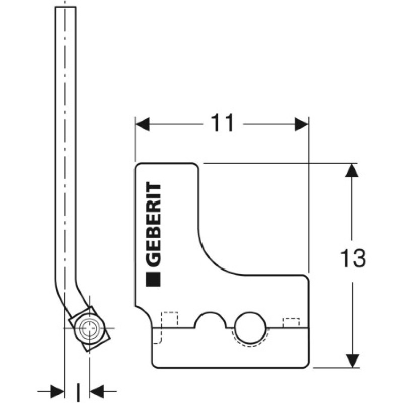 Перехідник Geberit Mepla з внутрішнім різьбленням 16-3/8 611.554.00.5