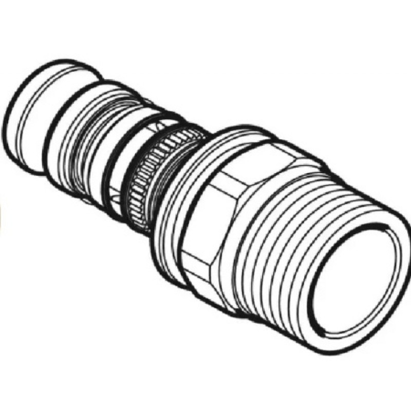 Перехідник Geberit Mepla із зовнішнім різьбленням NPT 50-1 1/2 666.537.00.5