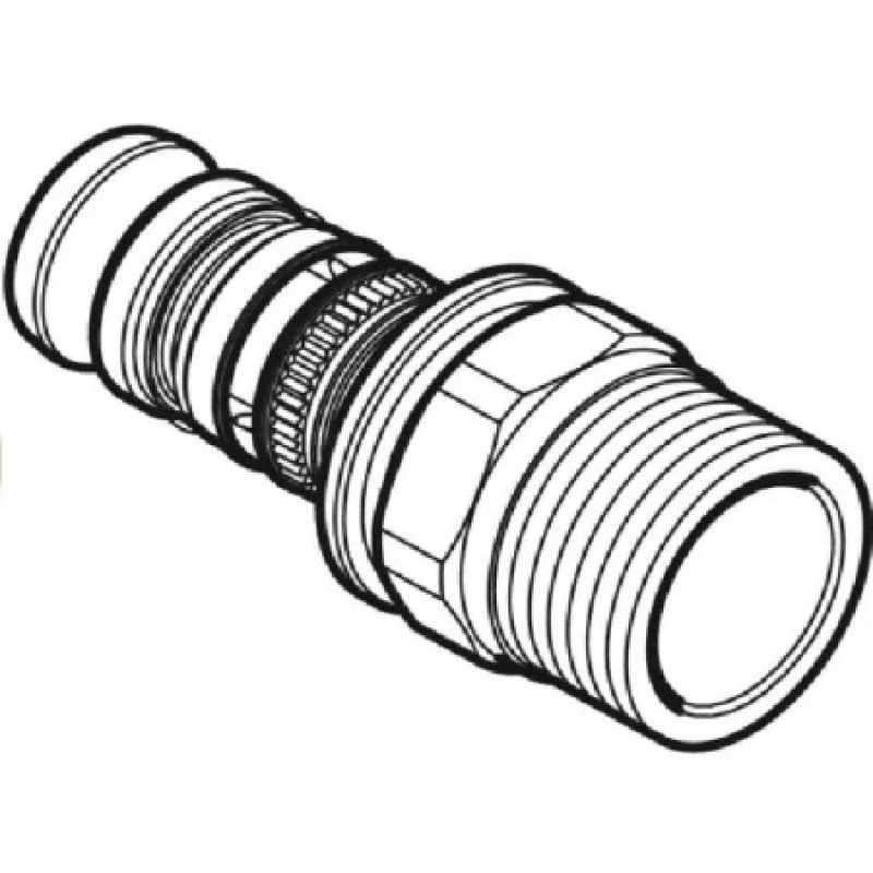 Перехідник Geberit Mepla із зовнішнім різьбленням NPW PVDF 20-1/2 622.535.00.5