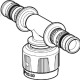 Трійник перехідний Geberit Mepla з MasterFix прохідний PVDF 20-1/2-16 622.455.00.5