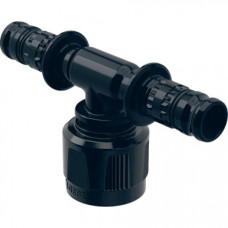 Трійник перехідний Geberit Mepla з MasterFix прохідний PVDF 20-1/2-20 622.453.00.5