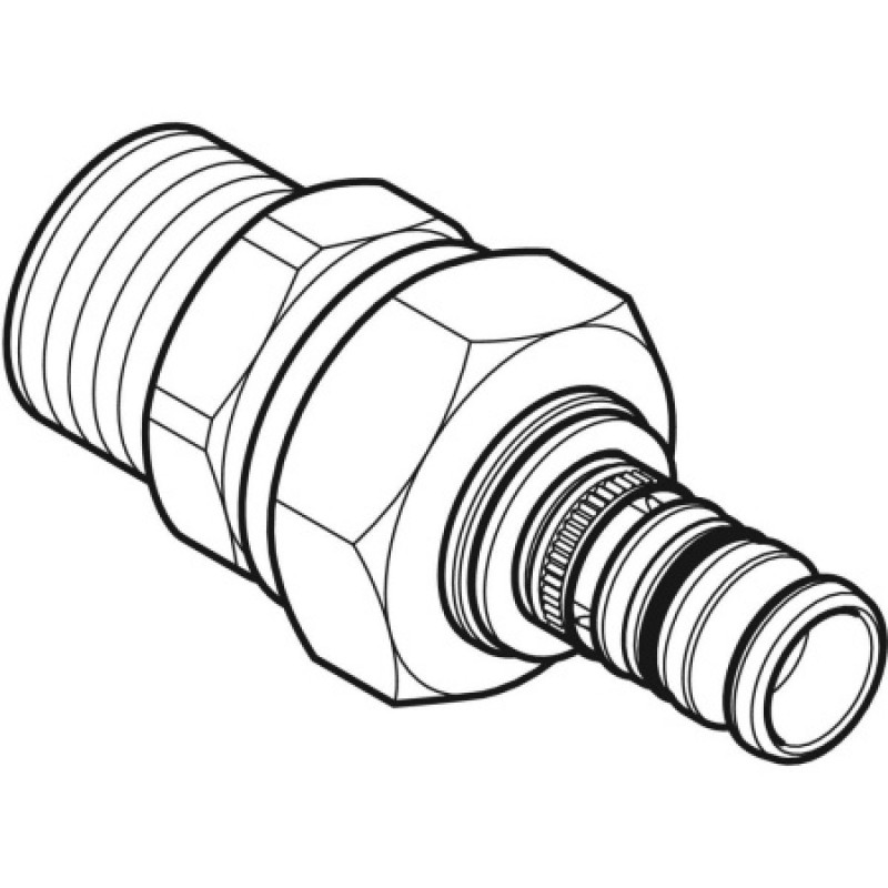 Труба Geberit MeplaTherm у гофротрубі в бухті PE-RT II/Al/PE-RT II 16 L=50м 601.231.00.2