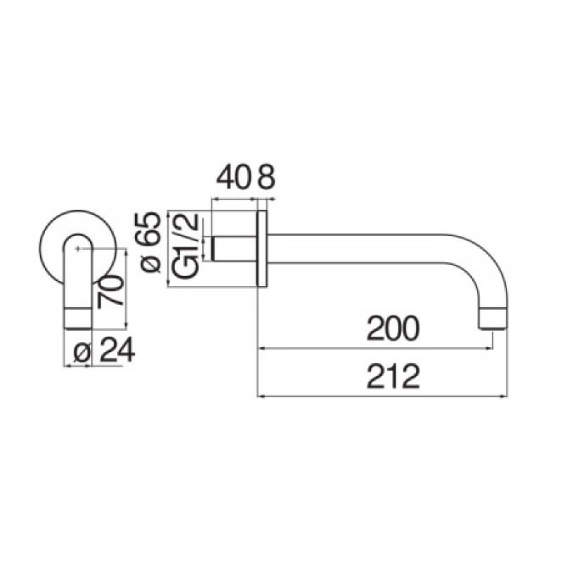 Излив Nobili AV00158/36CR