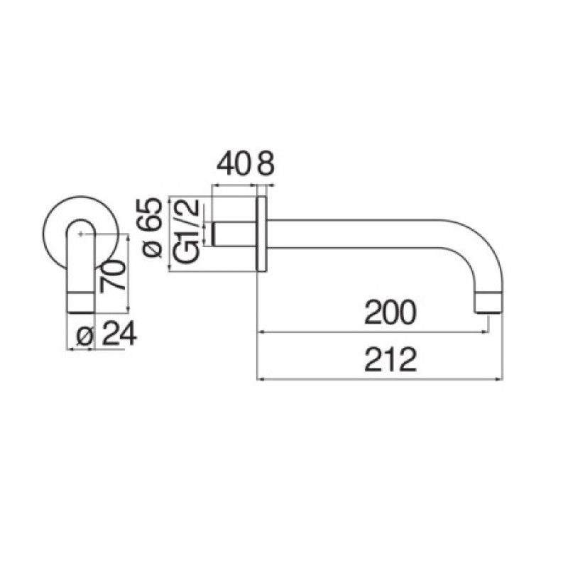 Излив Nobili AV00158/36BM