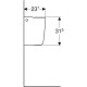 Полупьедестал Geberit Smyle Square 500.575.01.1