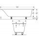 Ванна акрилова Geberit SOANA 160х70 554.001.01.1
