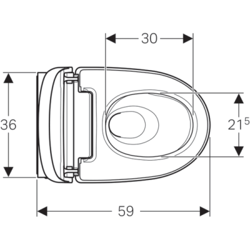 Унітаз підвісний з функцією біде Geberit AquaClean Mera Classic 146.204.21.1