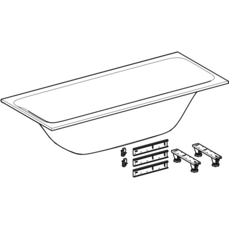 Ванна акрилова Geberit Tawa 190х90 554.125.01.1