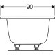 Ванна акрилова Geberit Tawa 190х90 554.125.01.1