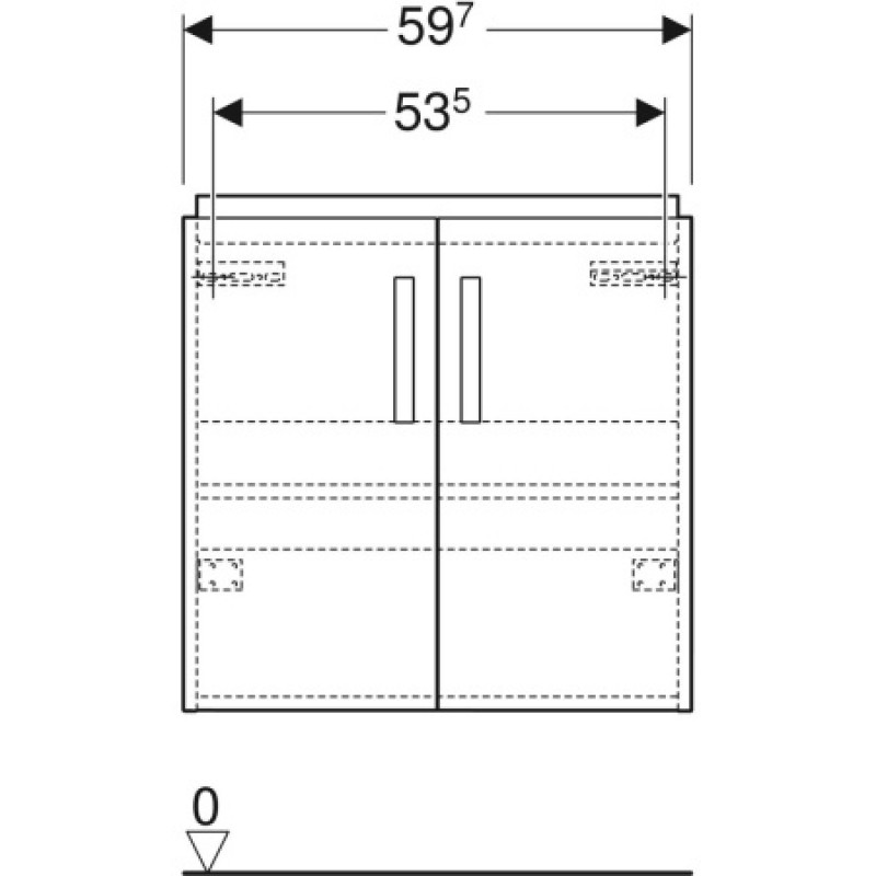 Тумба під умивальник Geberit Selnova Compact 501.658.01.1