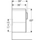 Тумба під умивальник Geberit Selnova Compact 501.658.01.1