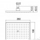 Верхний душ Nobili 260x190 мм AD139/132CR