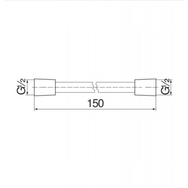 Душевой шланг Nobili 1500 мм AD135/43CR