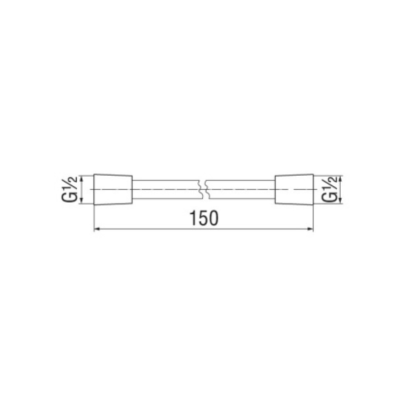 Душевой шланг Nobili 1500 мм AD135/57BM