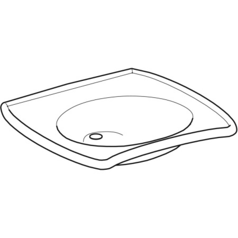 Умывальник для лиц с ограниченными возможностями Geberit Vitalis 65х60 см 121565000