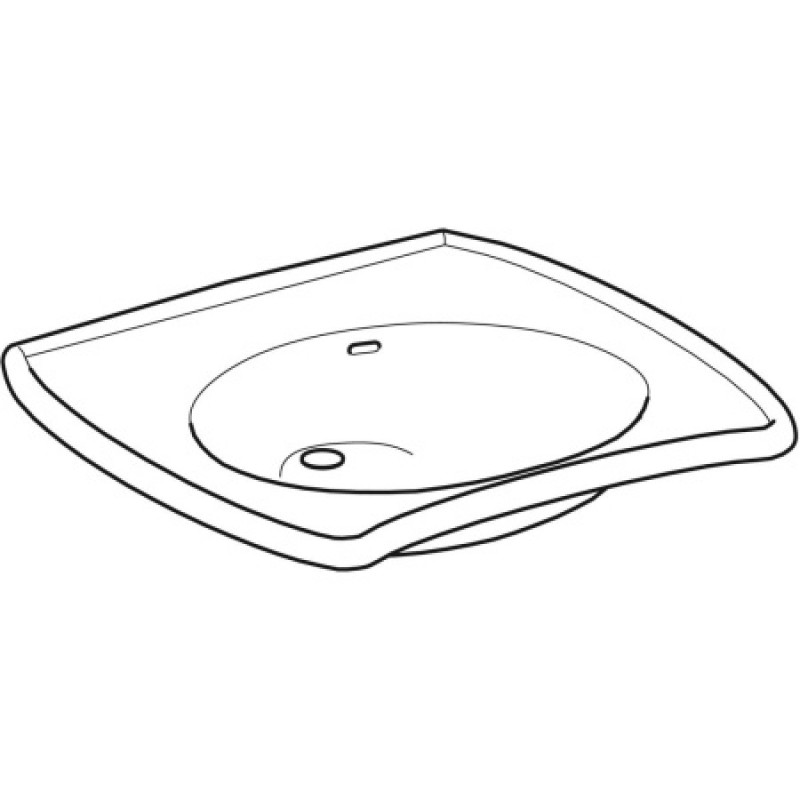 Умывальник для лиц с ограниченными возможностями Geberit Vitalis 65х60 см 121765000
