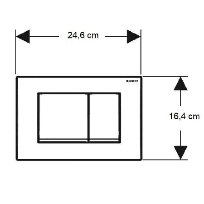 Клавіша змиву Geberit Delta 30 115.137.46.1