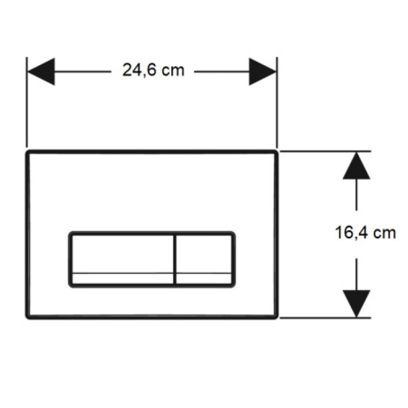 Клавиша смыва Geberit Delta 50 115.119.DW.1