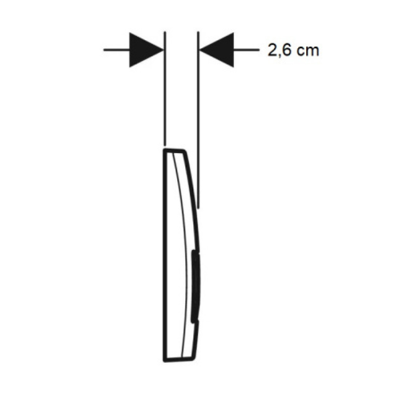 Клавиша смыва Geberit Delta 50 115.119.DW.1