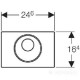 Клавіша змиву Geberit Sigma 10 115.856.SN.6