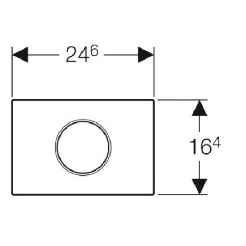 Клавиша смыва Geberit Sigma 10 115.867.SN.6