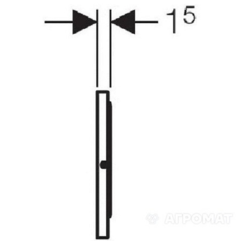Клавиша смыва Geberit Sigma 10 115.869.SN.6