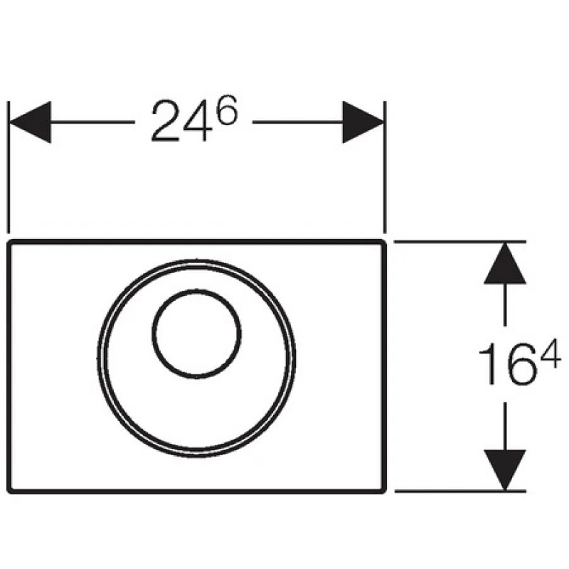 Клавиша смыва Geberit Sigma 10 115.891.SN.6