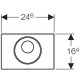 Клавиша смыва Geberit Sigma 10 115.891.SN.6