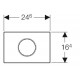 Клавиша смыва Geberit Sigma 10 115.906.SN.6