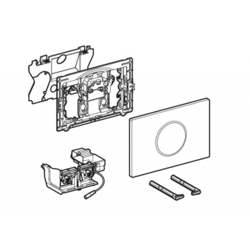 Клавиша смыва Geberit Sigma 10 115.907.SN.6