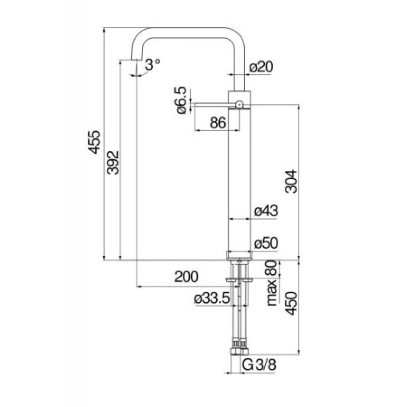 Смеситель для раковины Nobili Velis VE125158/3CR