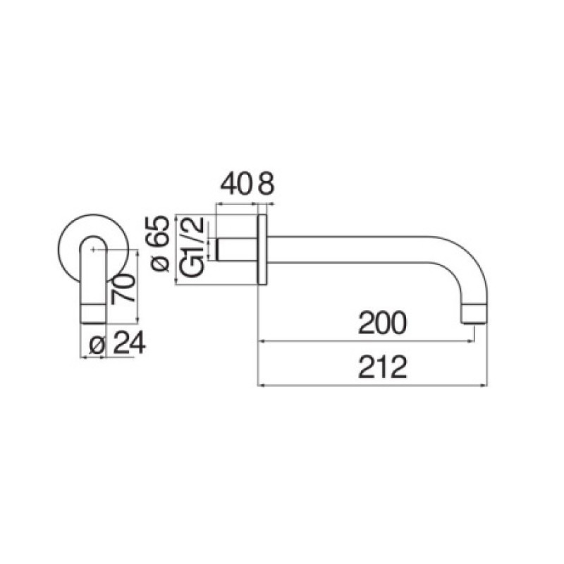 Излив Nobili AV00158/36NLP