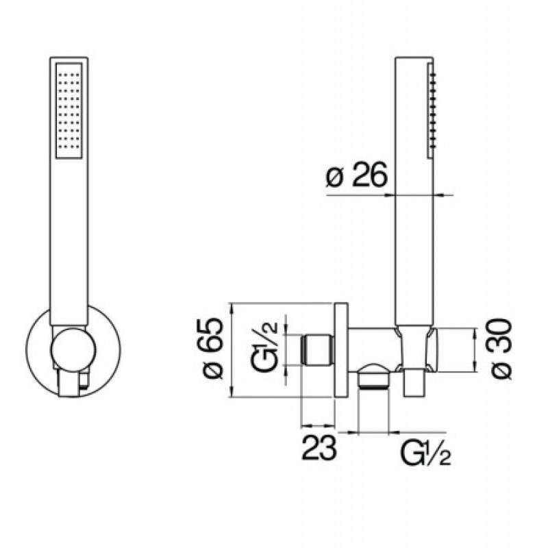 Душевой гарнитур Nobili Components AD146/32RCP