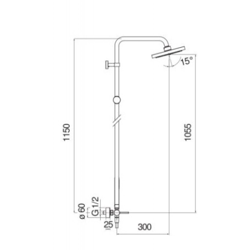 Душевая система Nobili Acquerelli AQ93130/30CR