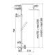 Душевая система с термостатом Nobili Seven SE124030/50CR