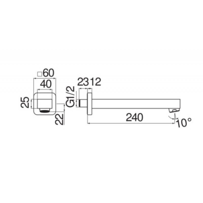 Вилив Nobili Loop AV00158/39FO