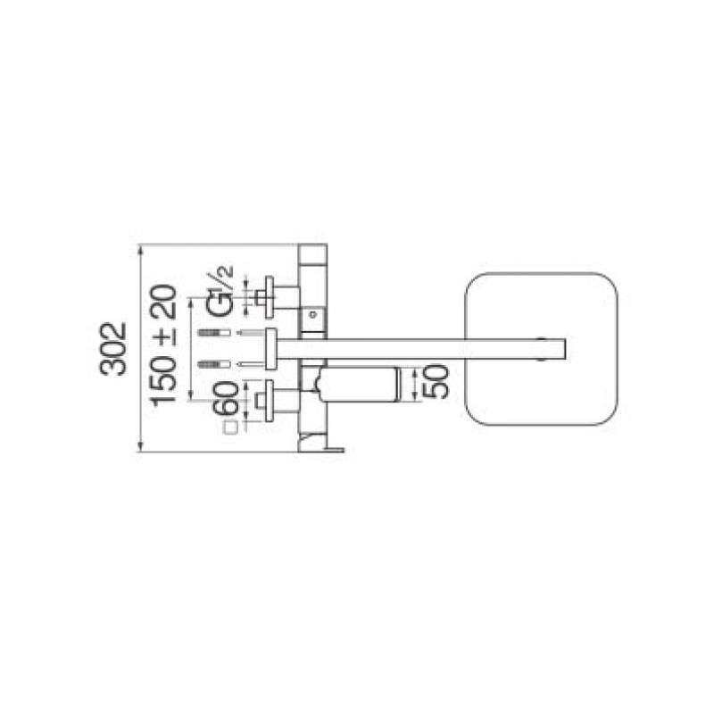 Душевая система Nobili Loop LP90130/30CR