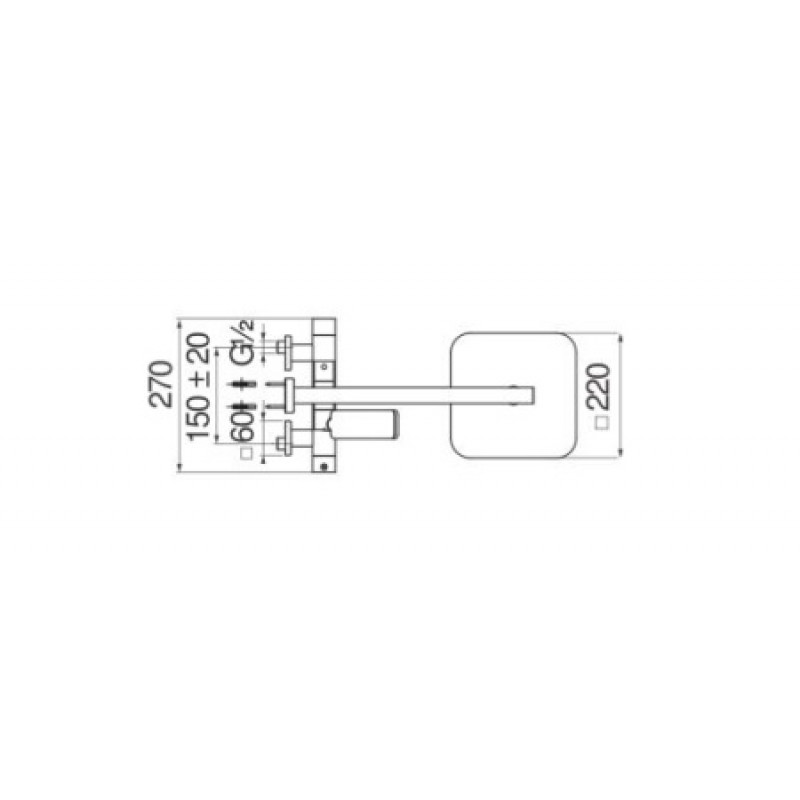 Душевая система с термостатом Nobili Loop LP90030/30FO