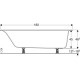 Ванна акриловая Geberit Soana 180х80 554.015.01.1
