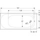 Ванна акриловая Geberit Soana 180х80 554.015.01.1