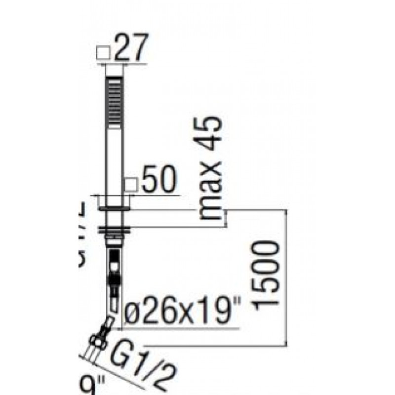 Душевой гарнитур Nobili NR00238/21CR